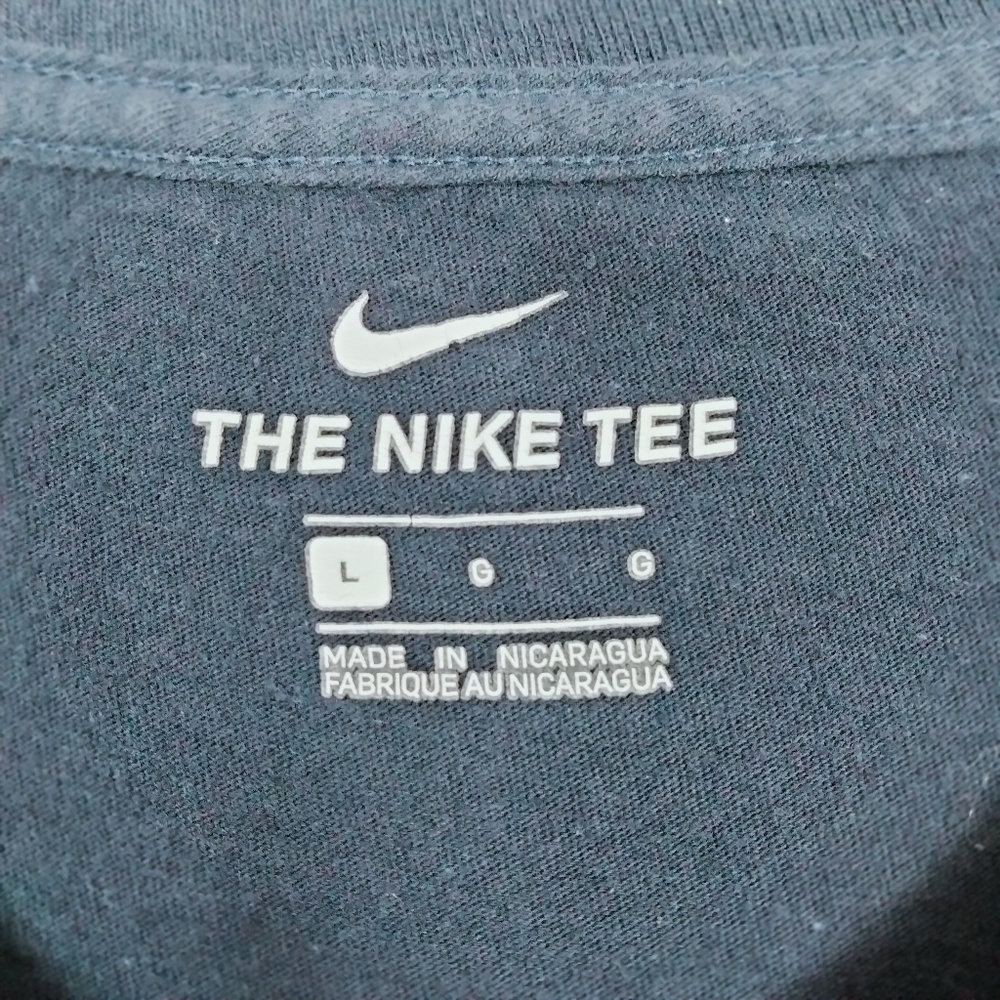 Nike Tee L Just Do It Blue White 848 - Picture 3 of 3
